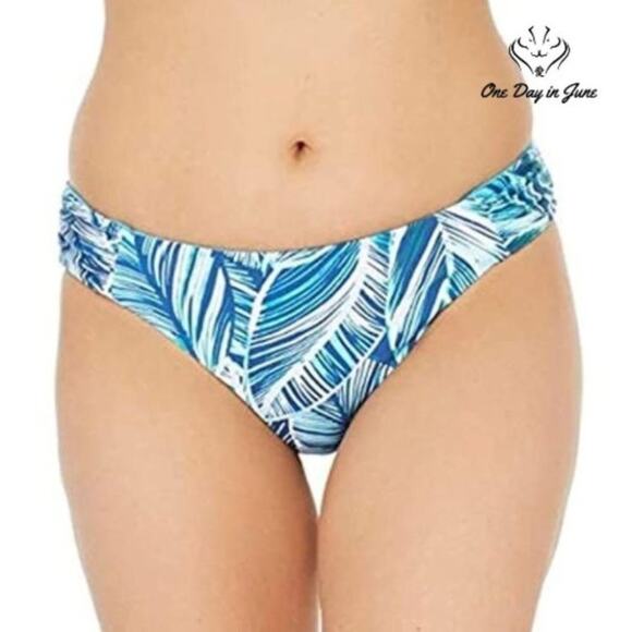 La Blanca Side Shirred Hipster Bikini Bottom Swimsuit Size 0 - Picture 1 of 3